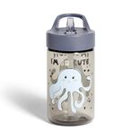 Gourde de camping pieuvre pour enfant plastique gris 43cl