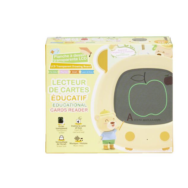 Tablette d'&eacute;criture &eacute;cran LCD 13,7x13x&eacute;p2,5cm