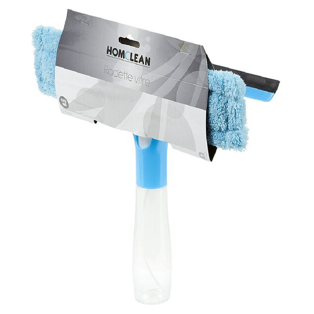 Raclette lave vitres avec pulv&eacute;risateur int&eacute;gr&eacute; 120 ml