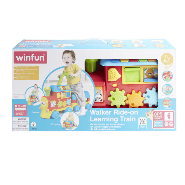 Porteur train &eacute;ducatif L71xH46cm