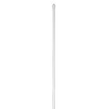 Tringle &agrave; rideau extensible 125-225 cm Bistrot embout rond blanc