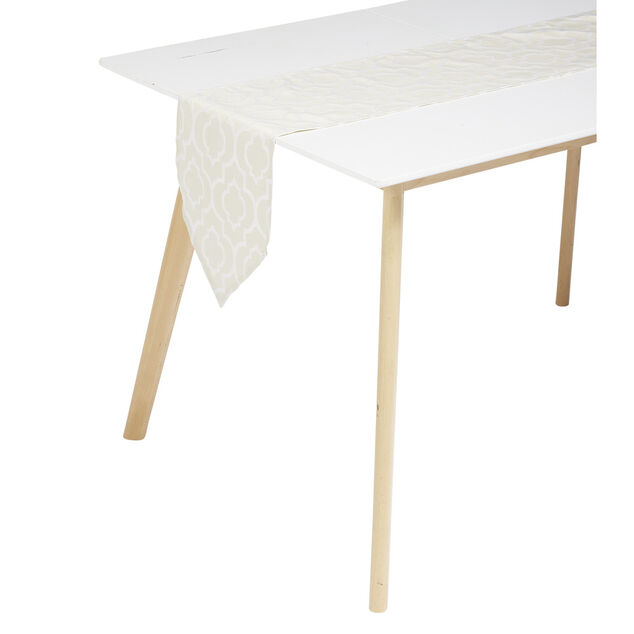 Chemin de table en coton motif arabesque 28x300cm