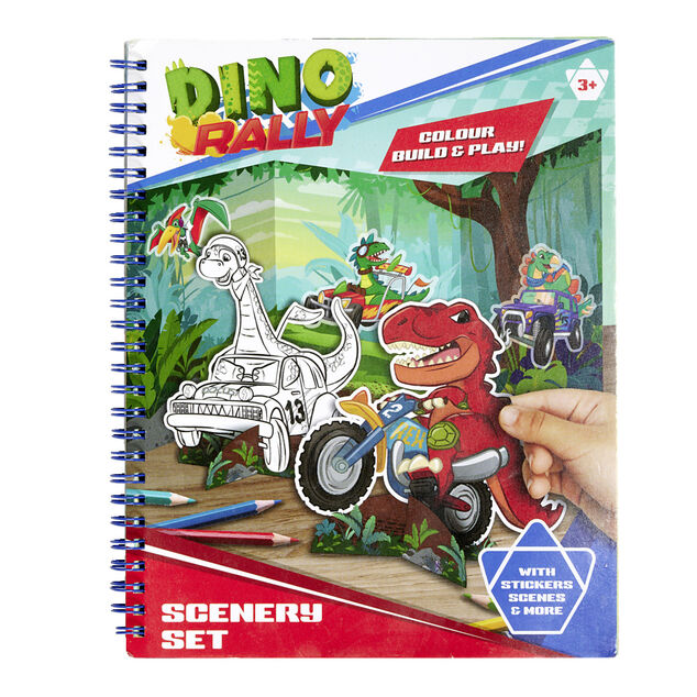 Cahier figurine carton &agrave; assembler dinosaure