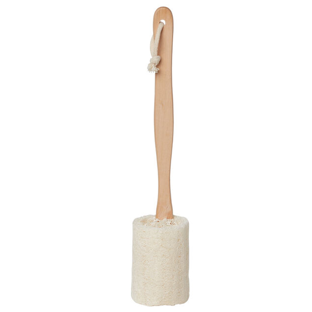Brosse de douche exfoliante Mess&eacute;gu&eacute; bambou &eacute;ponge loofah