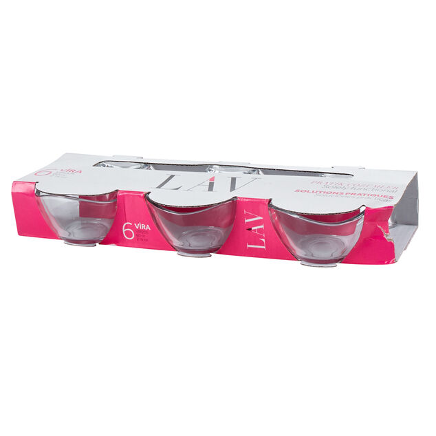 Verrine transparente x6 verre contenance 6,5 cl
