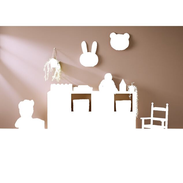 Structure Box Cube 4 cases 35x30x139cm pin naturel