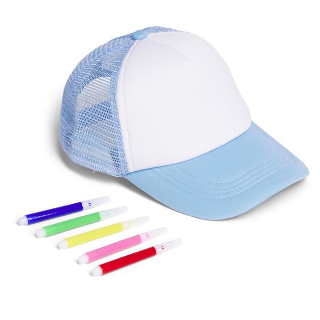 Casquette &agrave; colorier et crayons T56/58