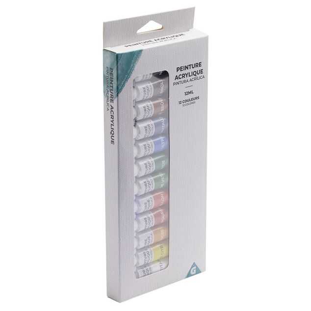 Peinture &agrave; huile 12ml x12