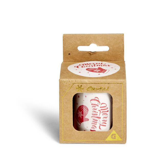 Étiquette pour paquet cadeau Noël ronde Merry Christmas 50 pièces