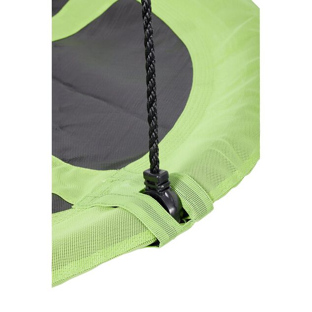 Balan&ccedil;oire ronde nid d'oiseau vert et noir &Oslash;110xH160cm