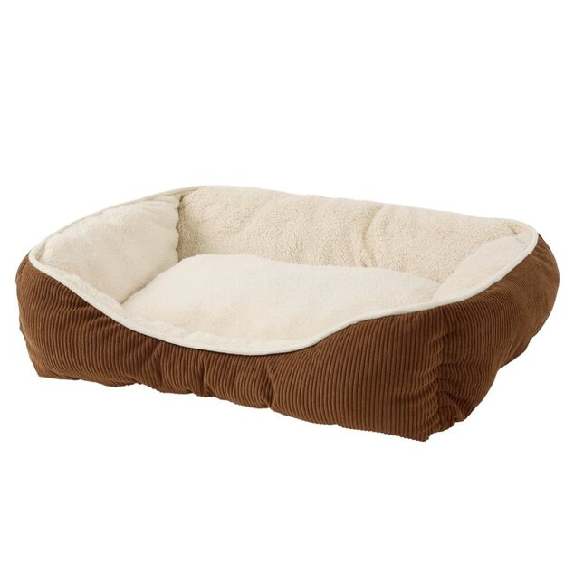 Couchage animal taille S coton flanelle beige et marron 45x60cm (2 mod&egrave;les)