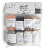 Lot de 8 pelotes 25m coton multicolore 10g