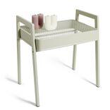 Bout de canapé Staky 44x32x47cm acier vert pistache