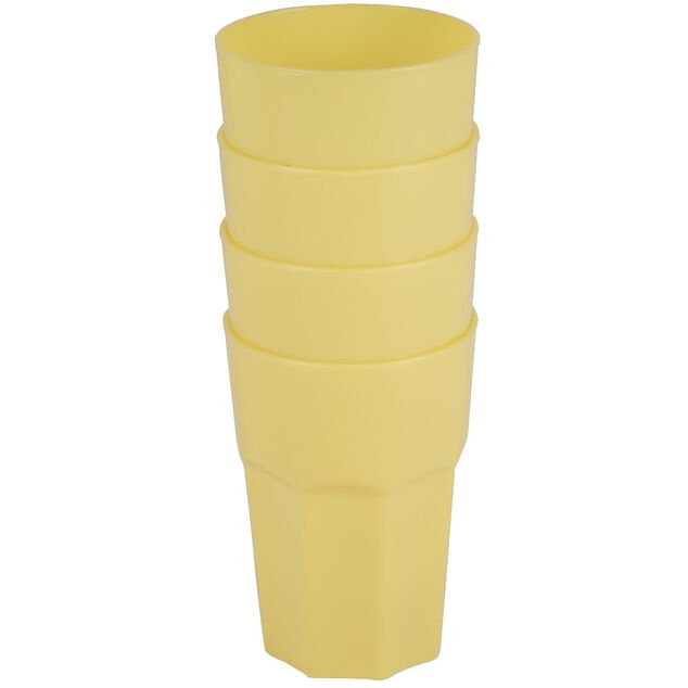Gobelet en plastique couleur unie x 4