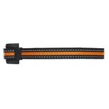Collier de dressage &eacute;tanche sonore vibration noir et orange pour chien