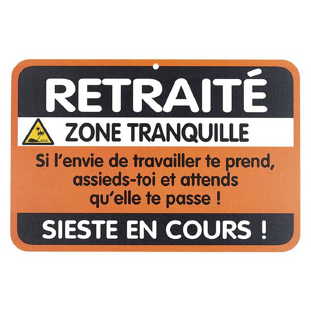 Plaque de porte humoristique