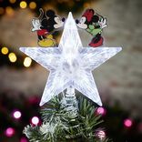 Cimier t&ecirc;te de sapin No&euml;l lumineuse Mickey et Minnie Disney