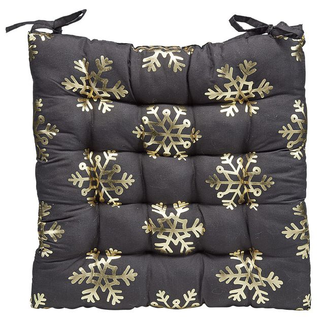 Dessus de chaise imprimé Noël en polyester