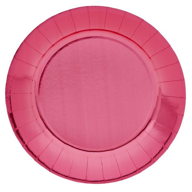 Lot de 10 assiettes en carton &Oslash;23 cm rouge