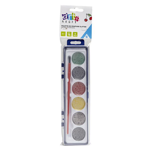Palette peinture paillet&eacute;e