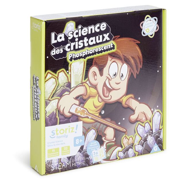 Jeu science des cristaux phosphorescent