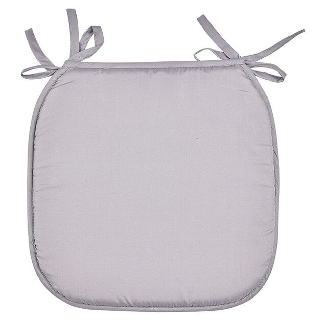 Galette de chaise polyester gris