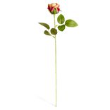 Fleur artificielle rose orange H51cm