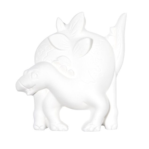 Lot 3 figurines &agrave; peindre th&egrave;me dinosaure - peinture et pinceau inclus