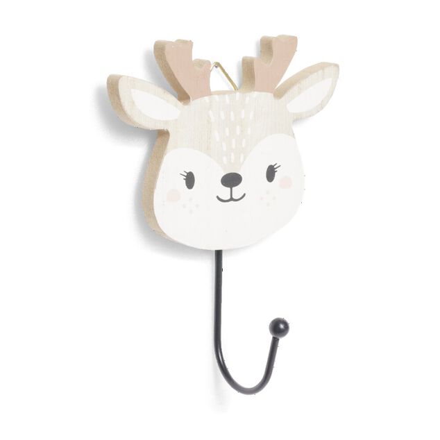 Patère enfant forme animal 10xH15cm - 4 modèles