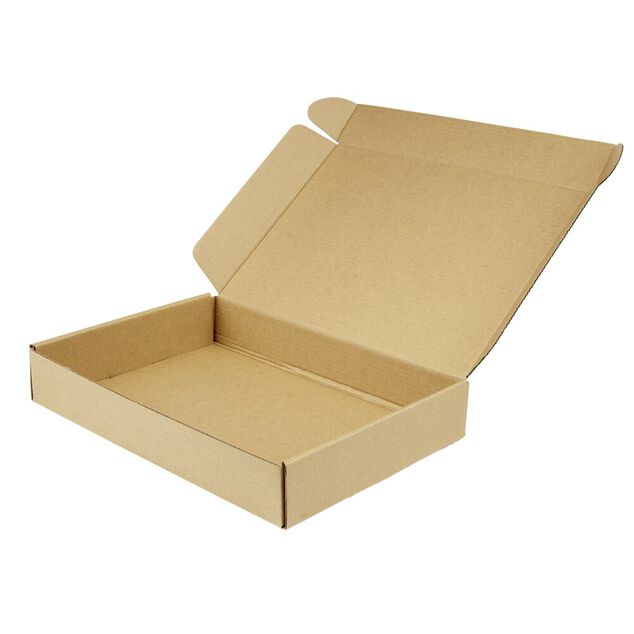 Bo&icirc;te carton d'exp&eacute;dition marron x5 format 30x20xH5cm