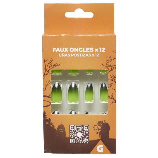 Faux ongles en plastique x12