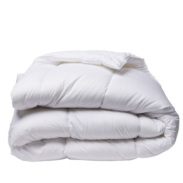 Couette temp&eacute;r&eacute;e DODO 2 personnes anti-acariens blanche 240x220cm