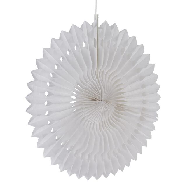 Rosace blanche à suspendre