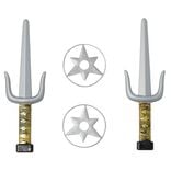 Kit arme de ninja en plastique gris