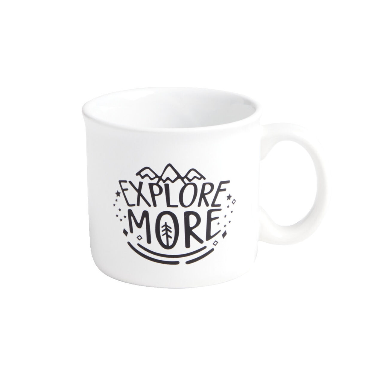 Mug En Faïence Gris & Blanc à Pois Dekoratief - Neuf, Thème Enfant