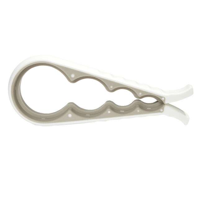 Ouvre bocal et bouteille universel blanc L23cm