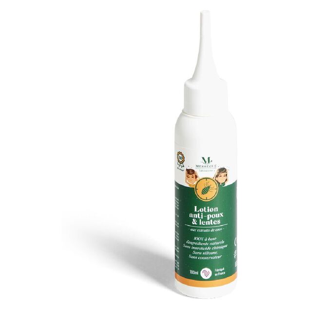 Lotion anti-poux et lentes Mess&eacute;gu&eacute; aux extraits de coco 100ml