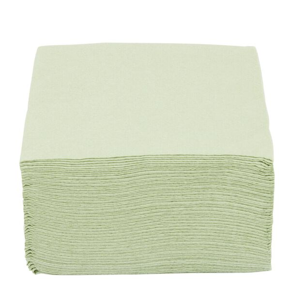 Serviette cocktail 25x25cm papier tex touch vert olive x40