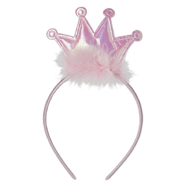 Serre-t&ecirc;te couronne princesse rose