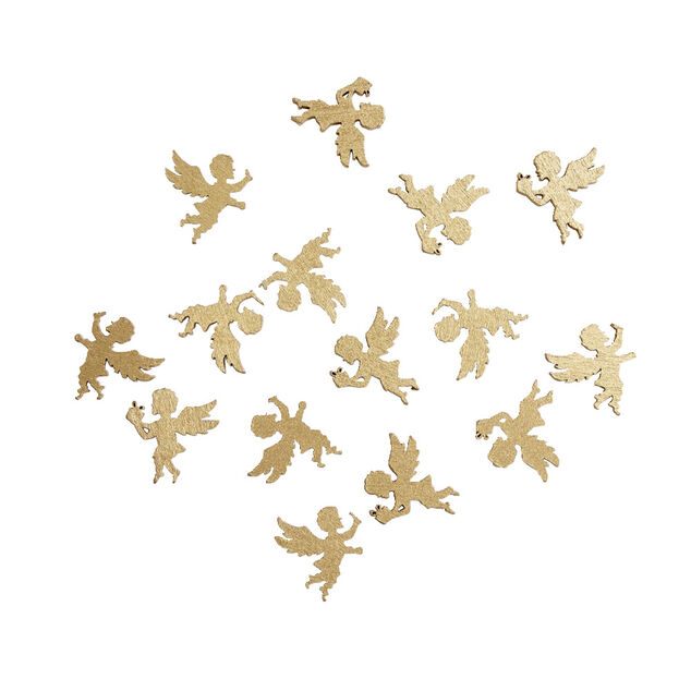 D&eacute;coration de table en papier dor&eacute; motif No&euml;l 100 pi&egrave;ces