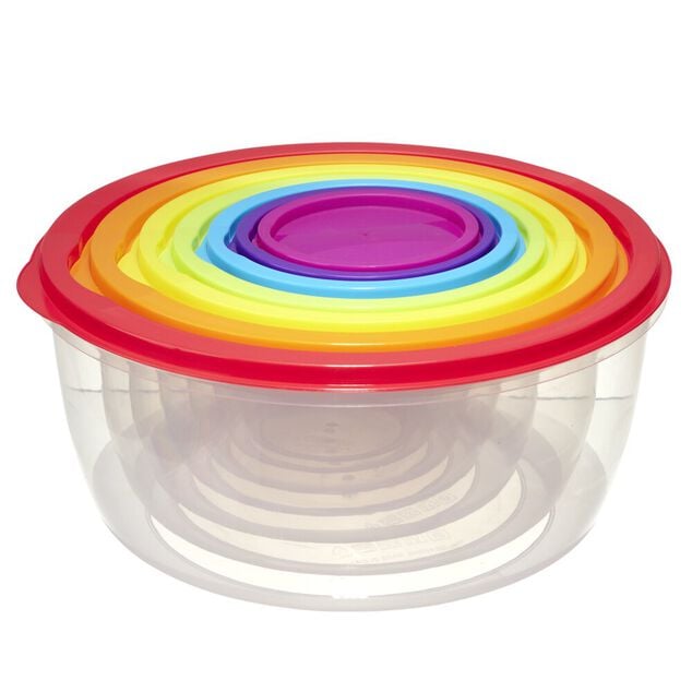 Bo&icirc;te de conservation alimentaire x7 herm&eacute;tique en plastique