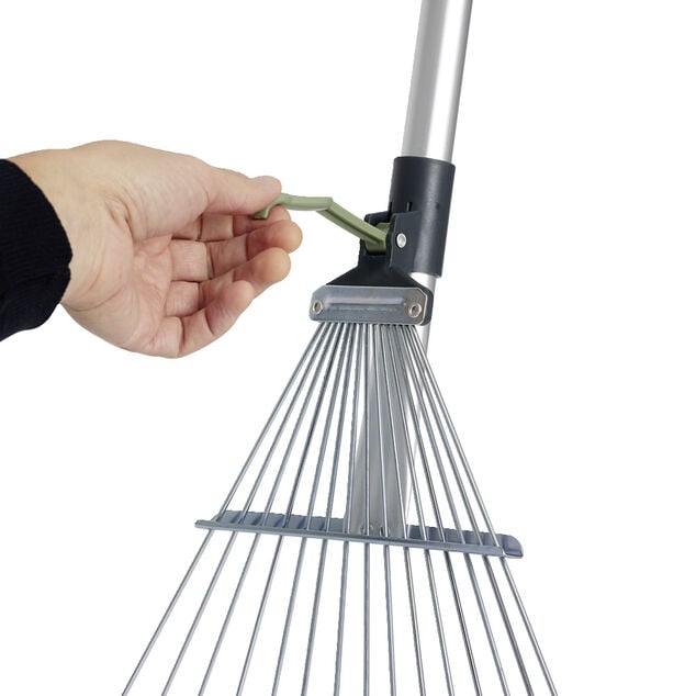 Ramasse-feuille t&eacute;lescopique en acier H160cm