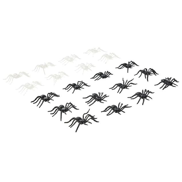 Araign&eacute;e phosphorescente d&eacute;coration Halloween x20