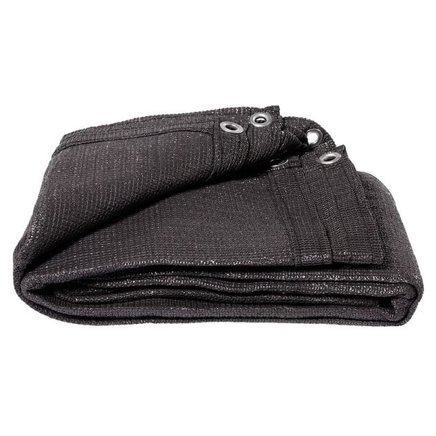 Brise vue toile gris fonc&eacute; avec oeillets L.500xH.150cm