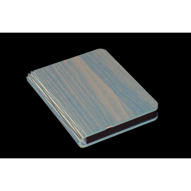 Lampe livre USB en bois 17xH14cm