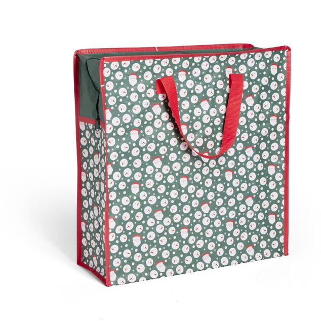 Sac zip décor Noël avec poignées H40x42cm - 3 modèles