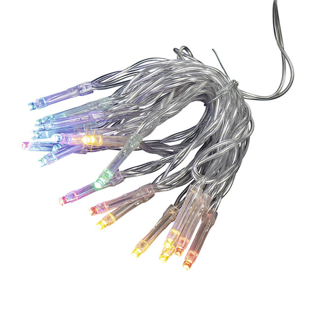 Guirlande électrique Noël intérieur 20 LED multicolores 2 m