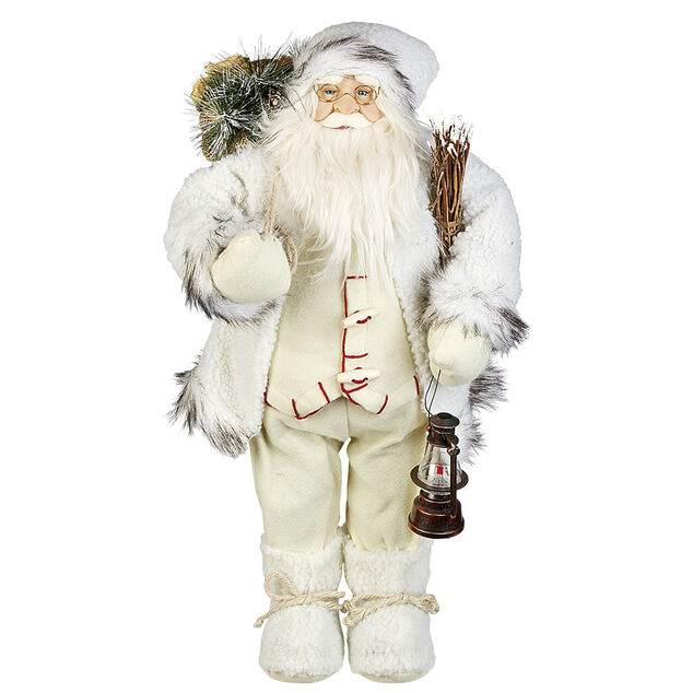 Décoration père noel a poser rouge et blanc