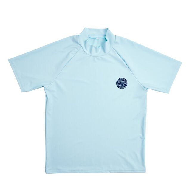 T-shirt manche courte protection UV50 adulte tissu bleu 45x61cm