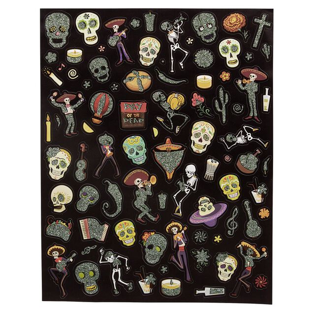 Sticker planche papier art cr&eacute;atif Halloween (2 mod&egrave;les)